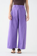 Lilac wide-leg pants
