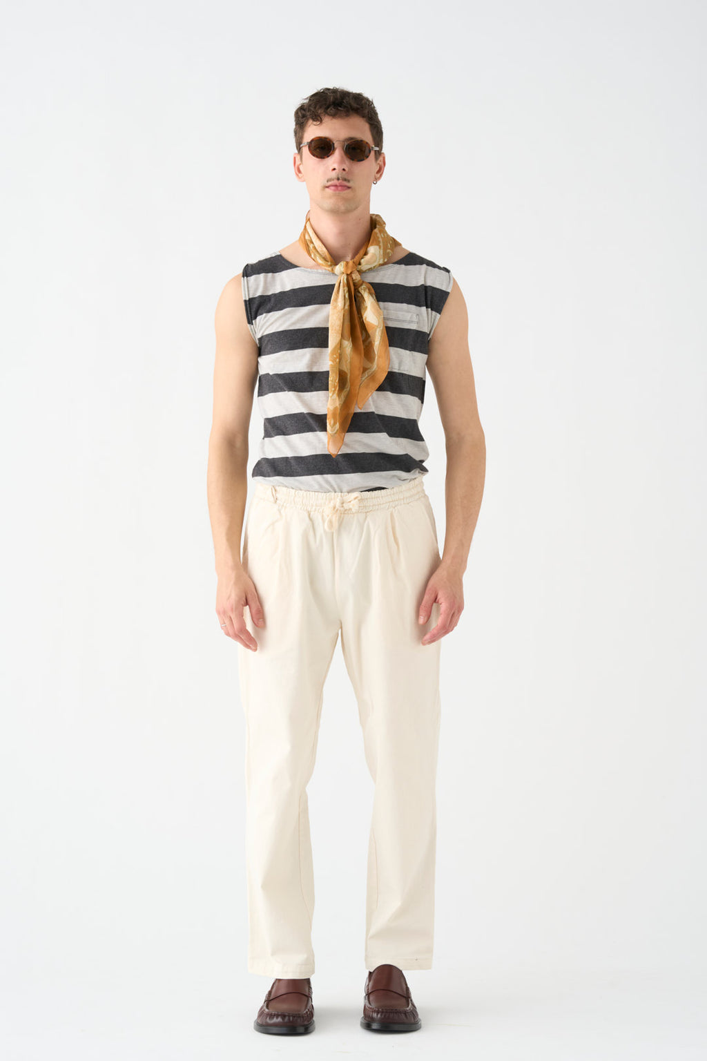 Natural worker trousers