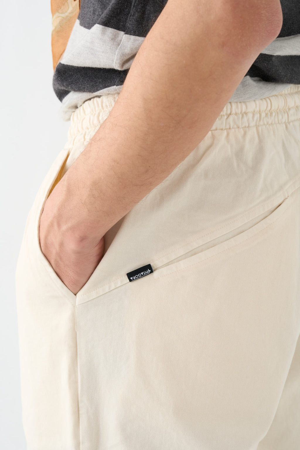 Natural worker trousers