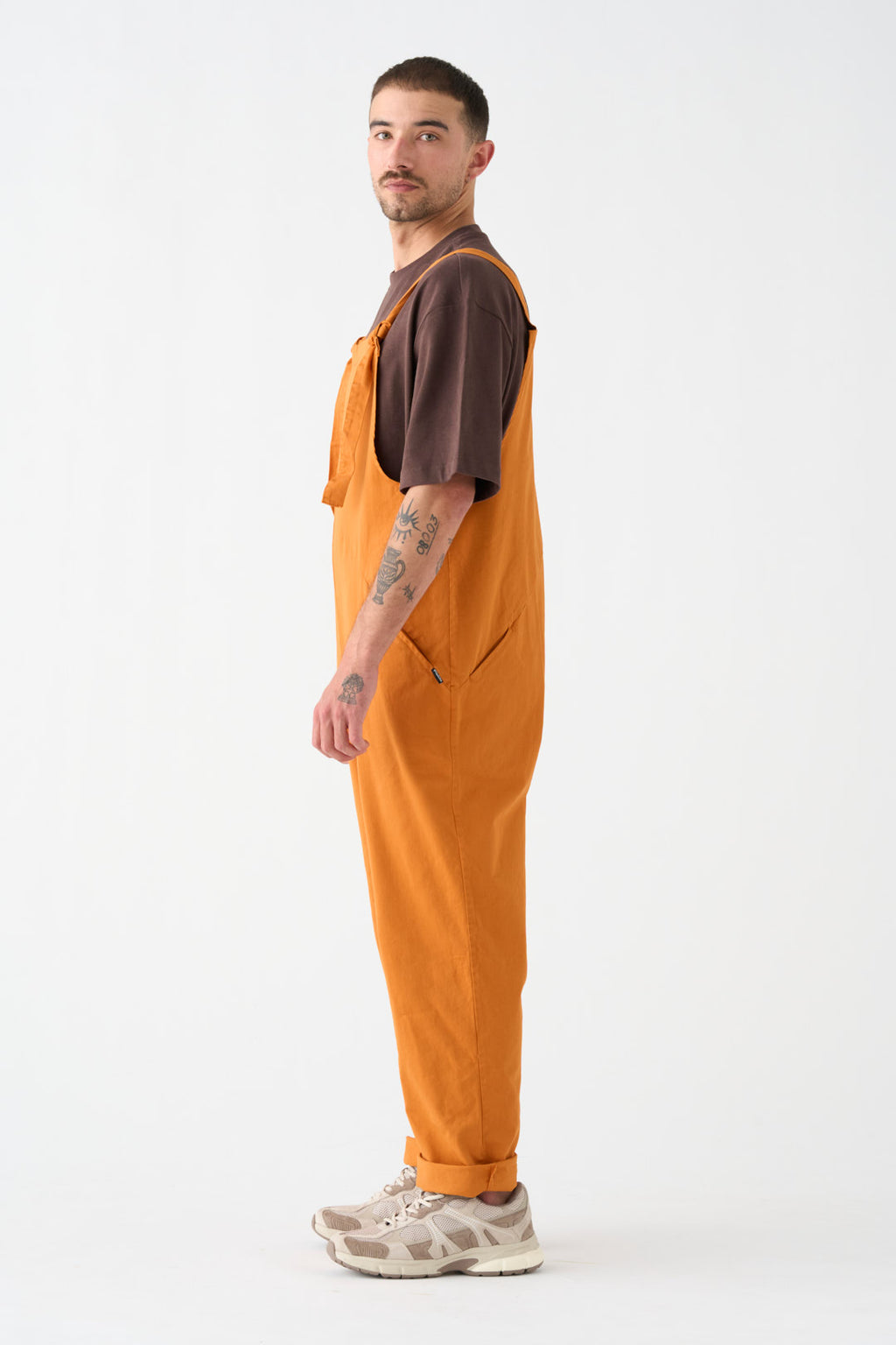 Orange overalls