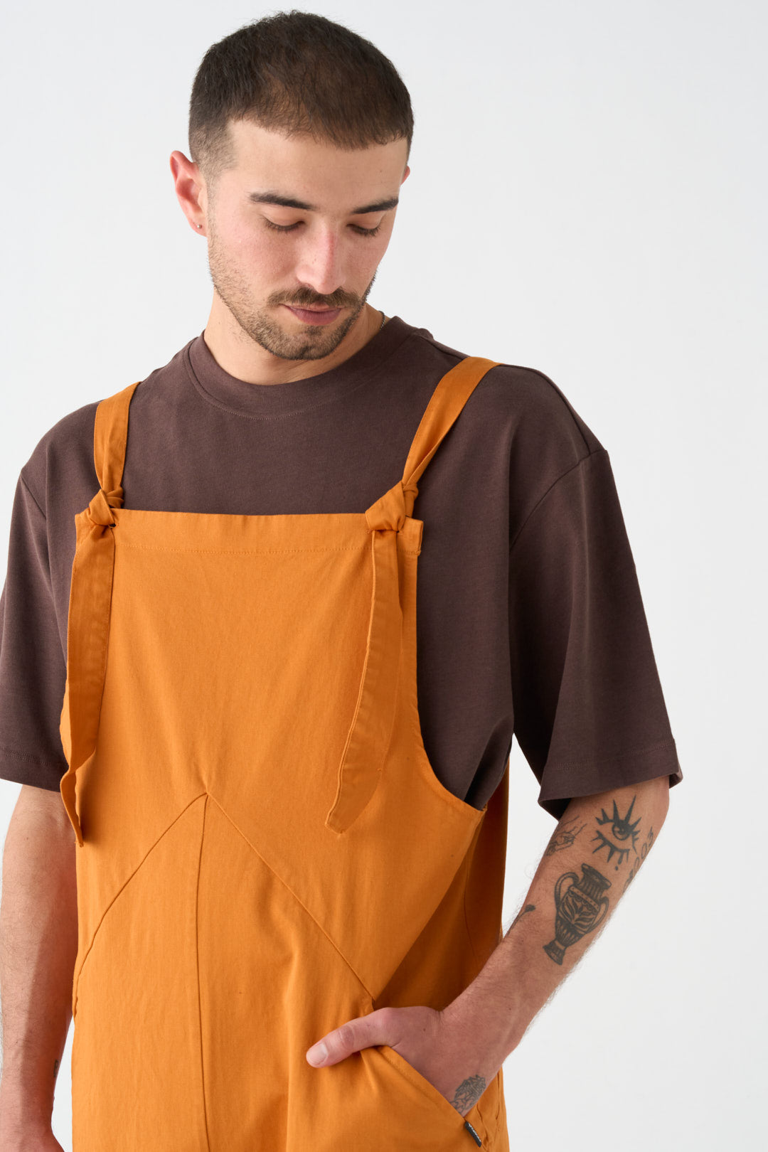 Orange overalls