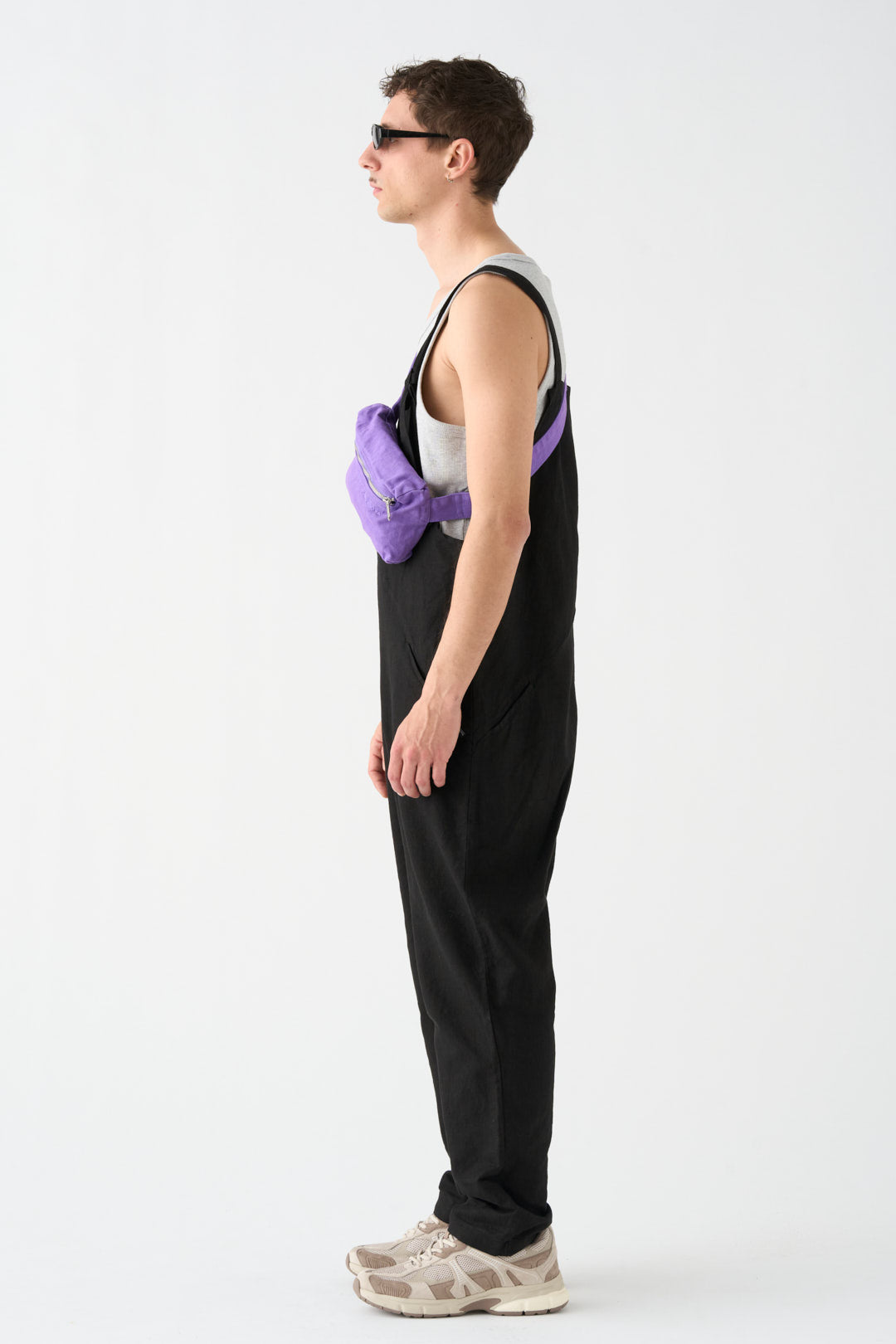 Black overalls
