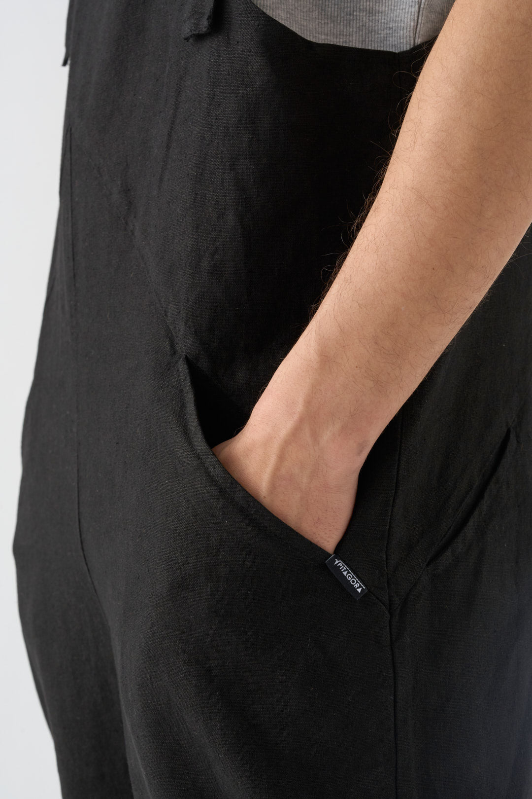 Black overalls