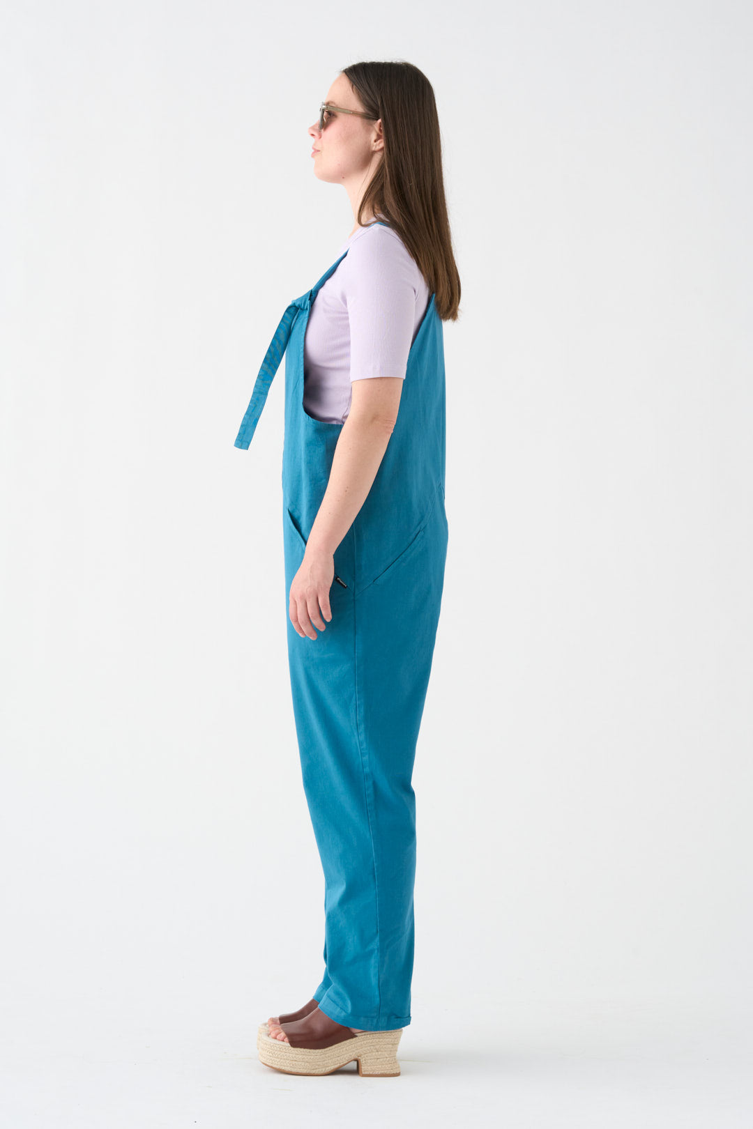 Petrol blue overalls