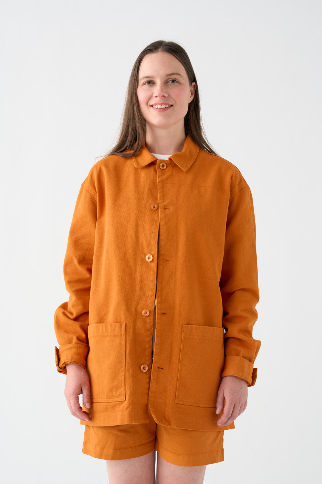 Orange overshirt