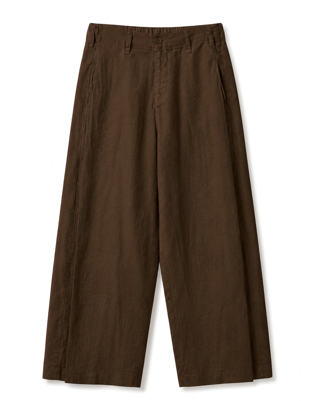 Gray wide-leg pants