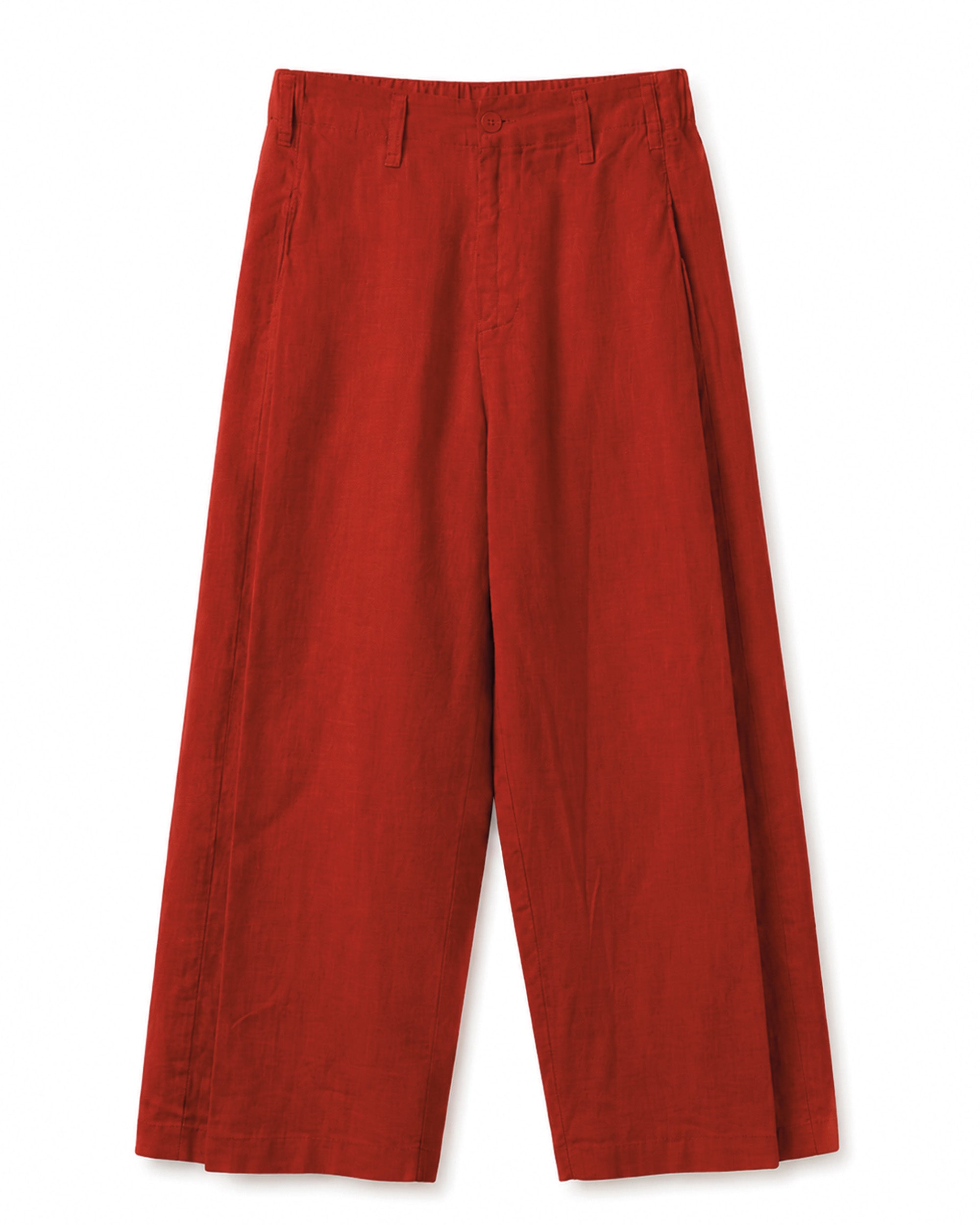 Gray wide-leg pants