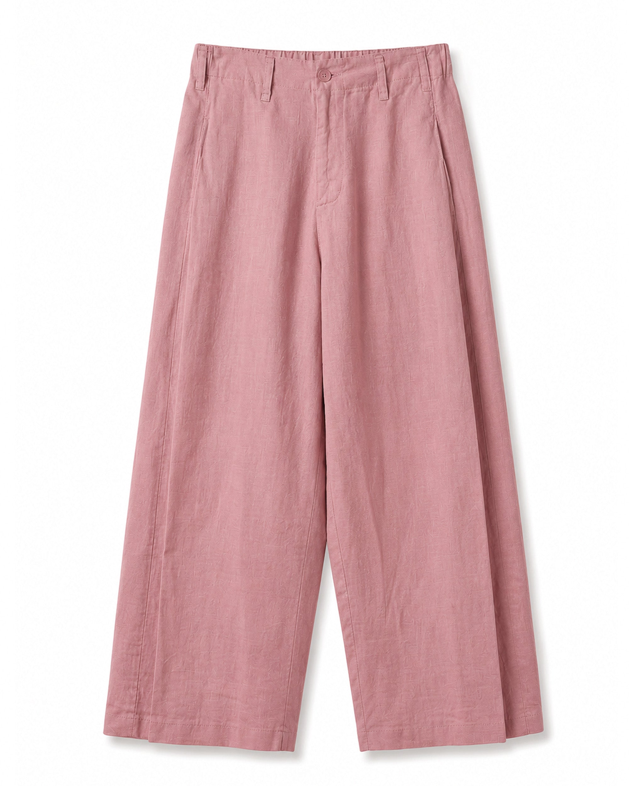 Pantalón wide rosa palo